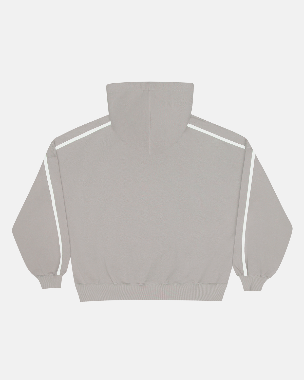 HIT THE TARGET HOODIE GREY - grey graphic print hoodie, back view - Cold Culture #packshot