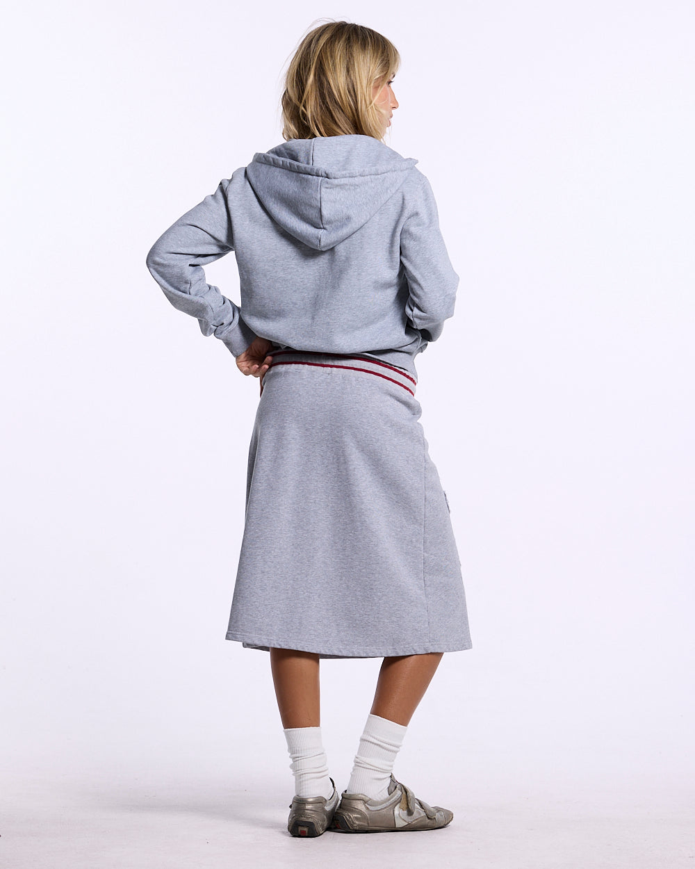 SWING ZIP HOODIE HEATHER GREY - Cold Culture #woman