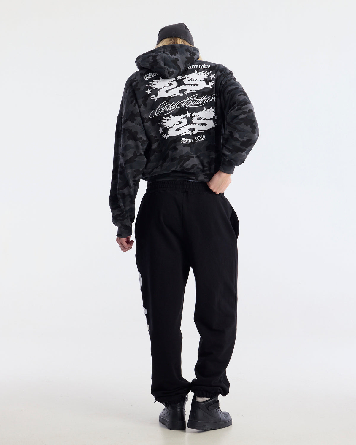 VERTICAL SWEATPANTS BLACK - Cold Culture #man