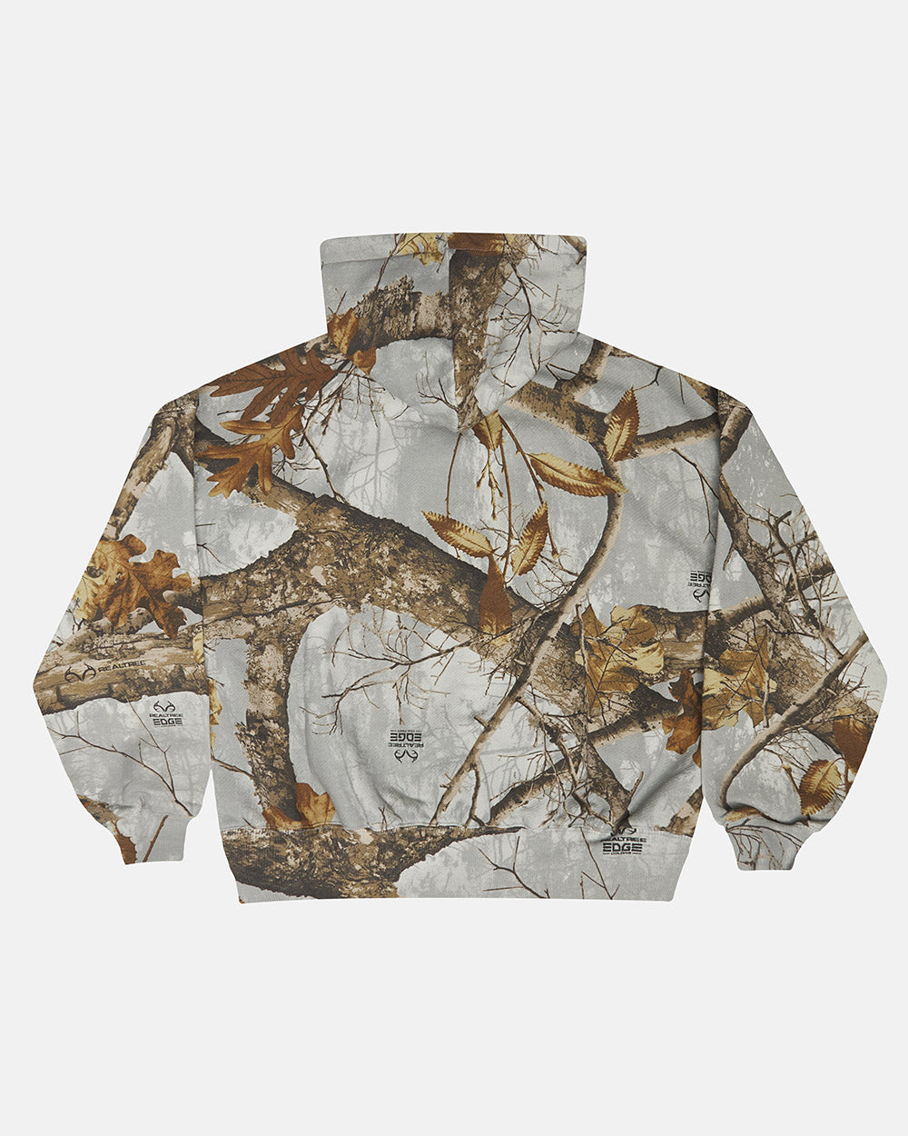 HOODIE REALTREE ARTIC - grey camo hoodie, back view - Cold Culture #packshot