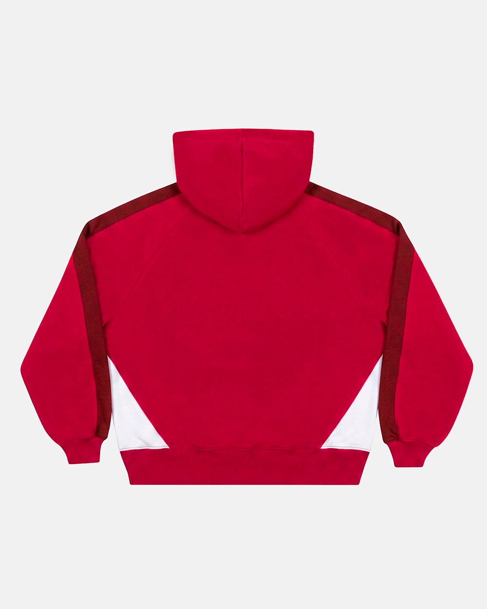 SPEED SPOKE HOODIE RED AND BURGUNDY
