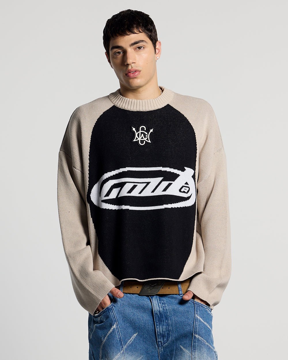 ALPHA KNIT BEIGE & BLACK - Cold Culture #man
