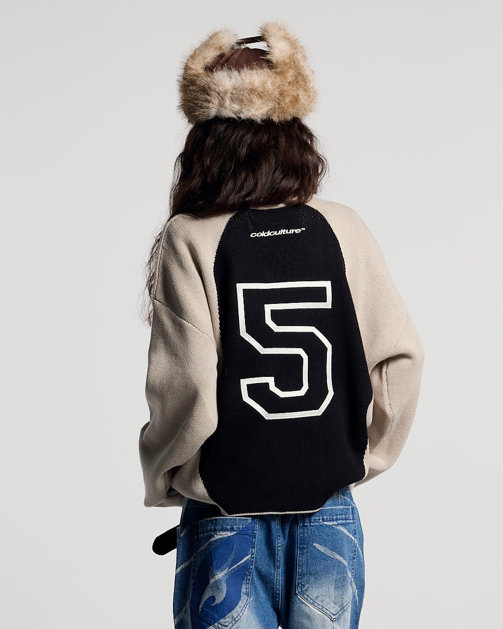 ALPHA KNIT BEIGE & BLACK - Cold Culture #woman