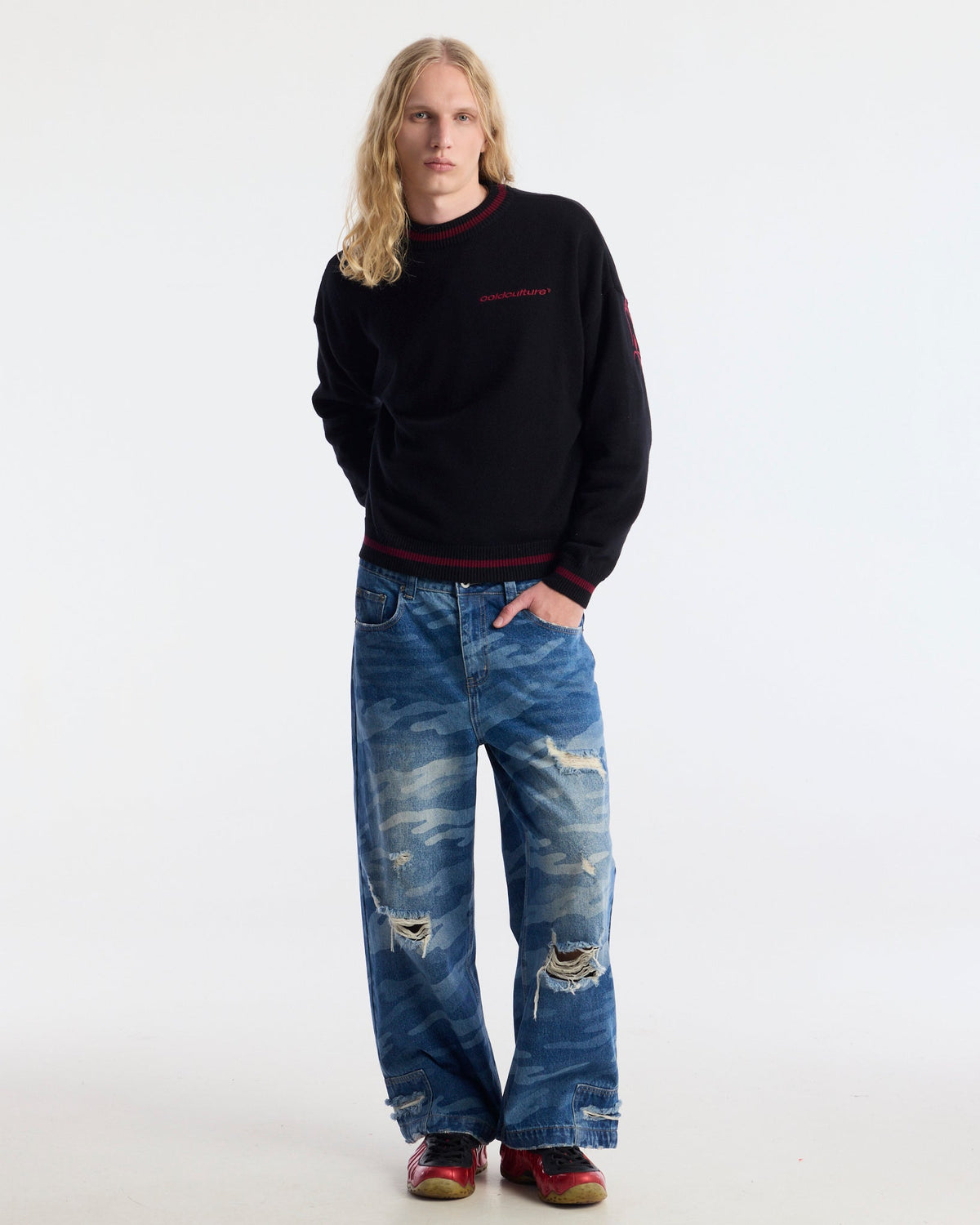 ARCHIVE GOTHIC KNIT BLACK - Cold Culture