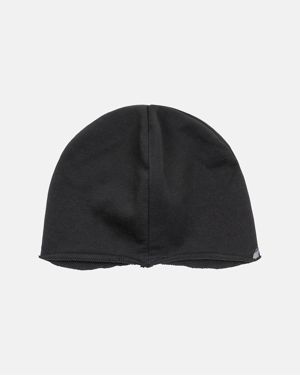 ARMOUR BEANIE BLACK - black logo beanie, back view - Cold Culture #packshot