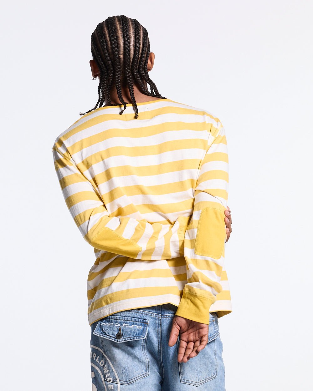 BANDLINE LONGSLEEVE YELLOW & HEATHER GREY - Cold Culture #man