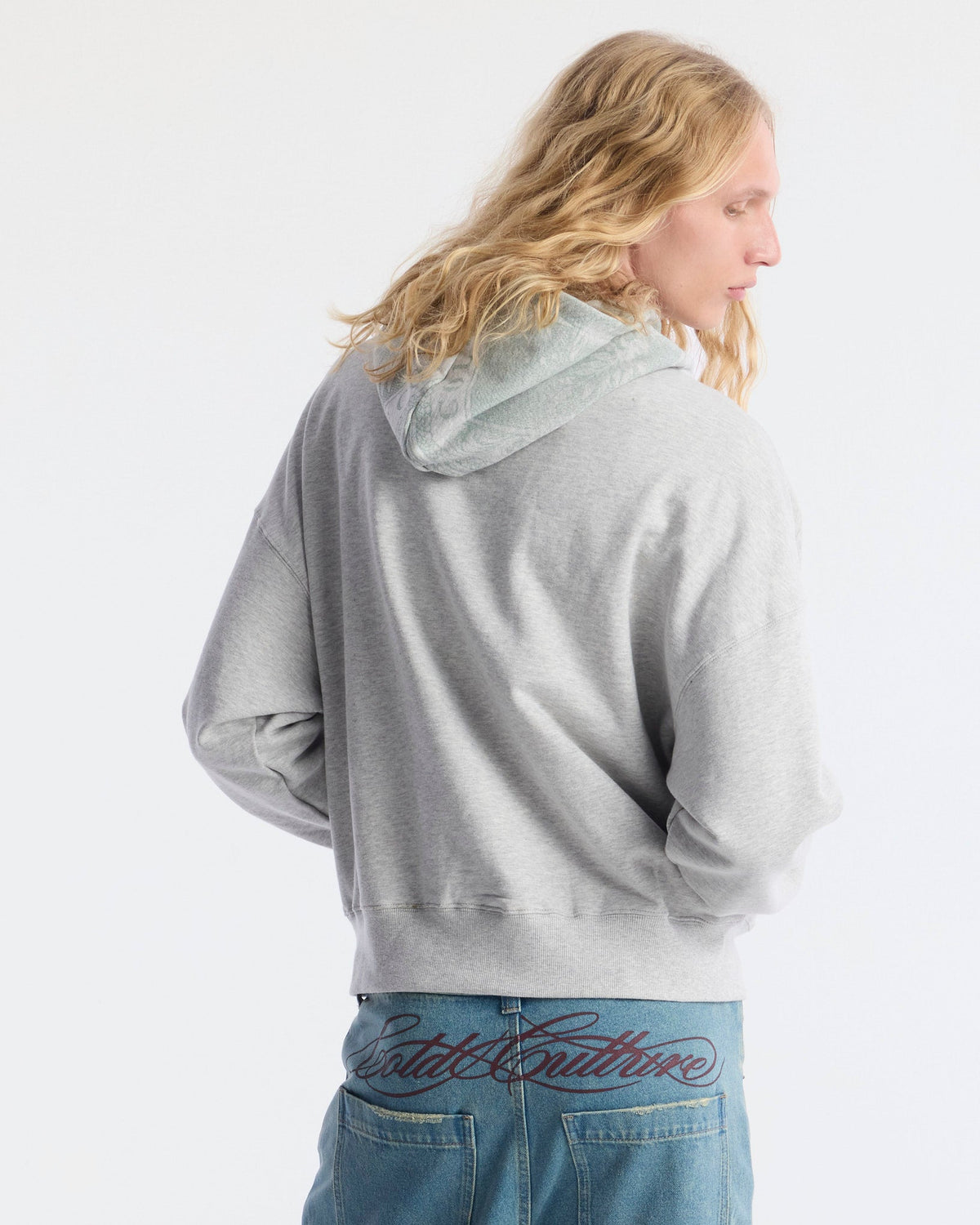 BANDS HOODIE MAN HEATHER GREY - Cold Culture