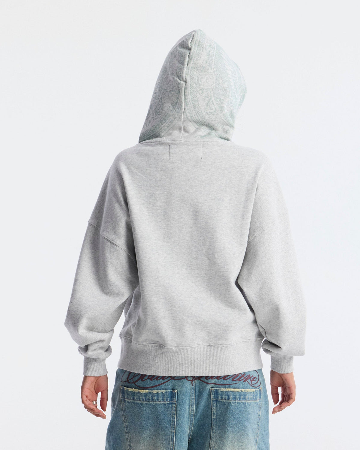 BANDS HOODIE MAN HEATHER GREY - Cold Culture