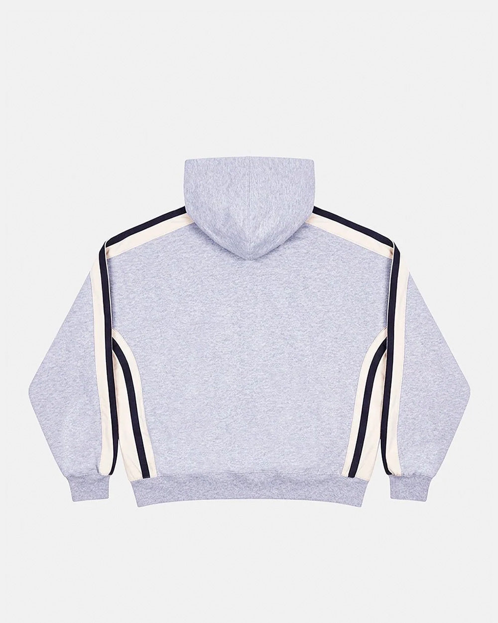 BIKER ZIP HOODIE HEATHER GREY - Cold Culture #packshot