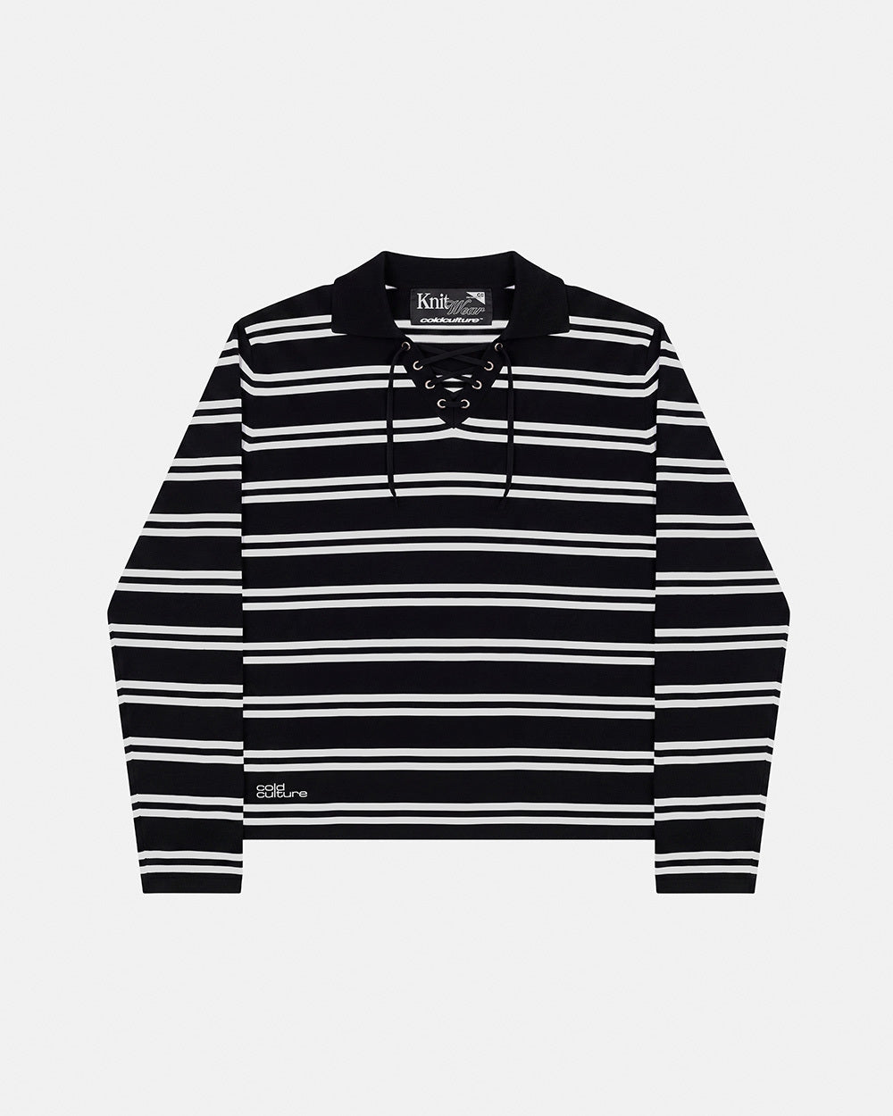 BREAKOUT KNIT POLO BLACK - Cold Culture #packshot