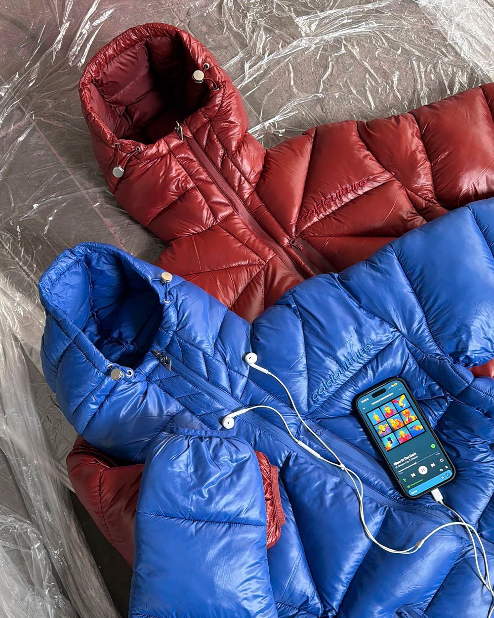 CLOUD ARMOR PUFFER BURGUNDY - Cold Culture