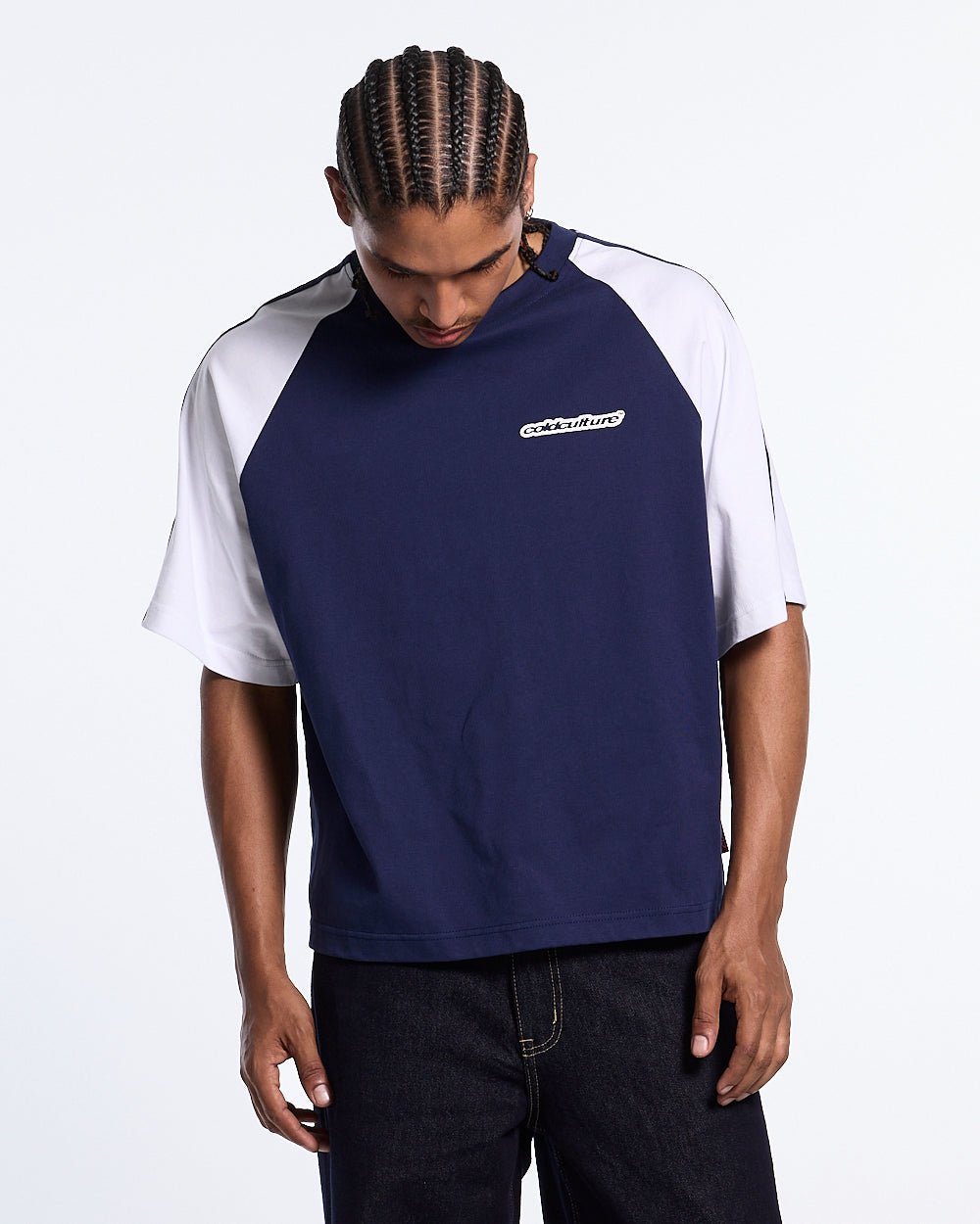 COMBO TEE NAVY - Cold Culture #man