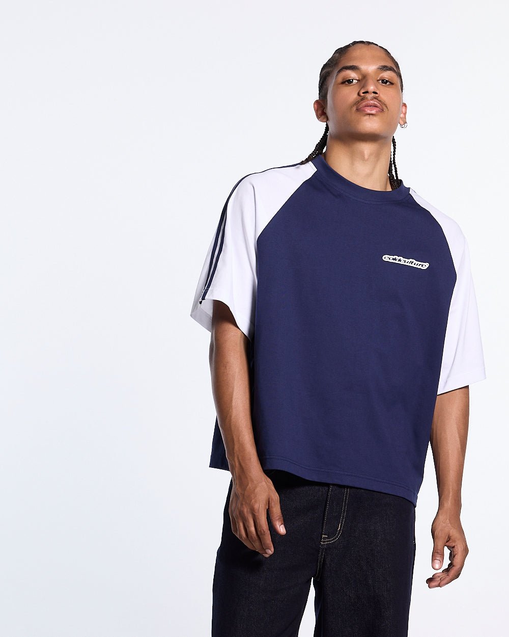 COMBO TEE NAVY - Cold Culture #man