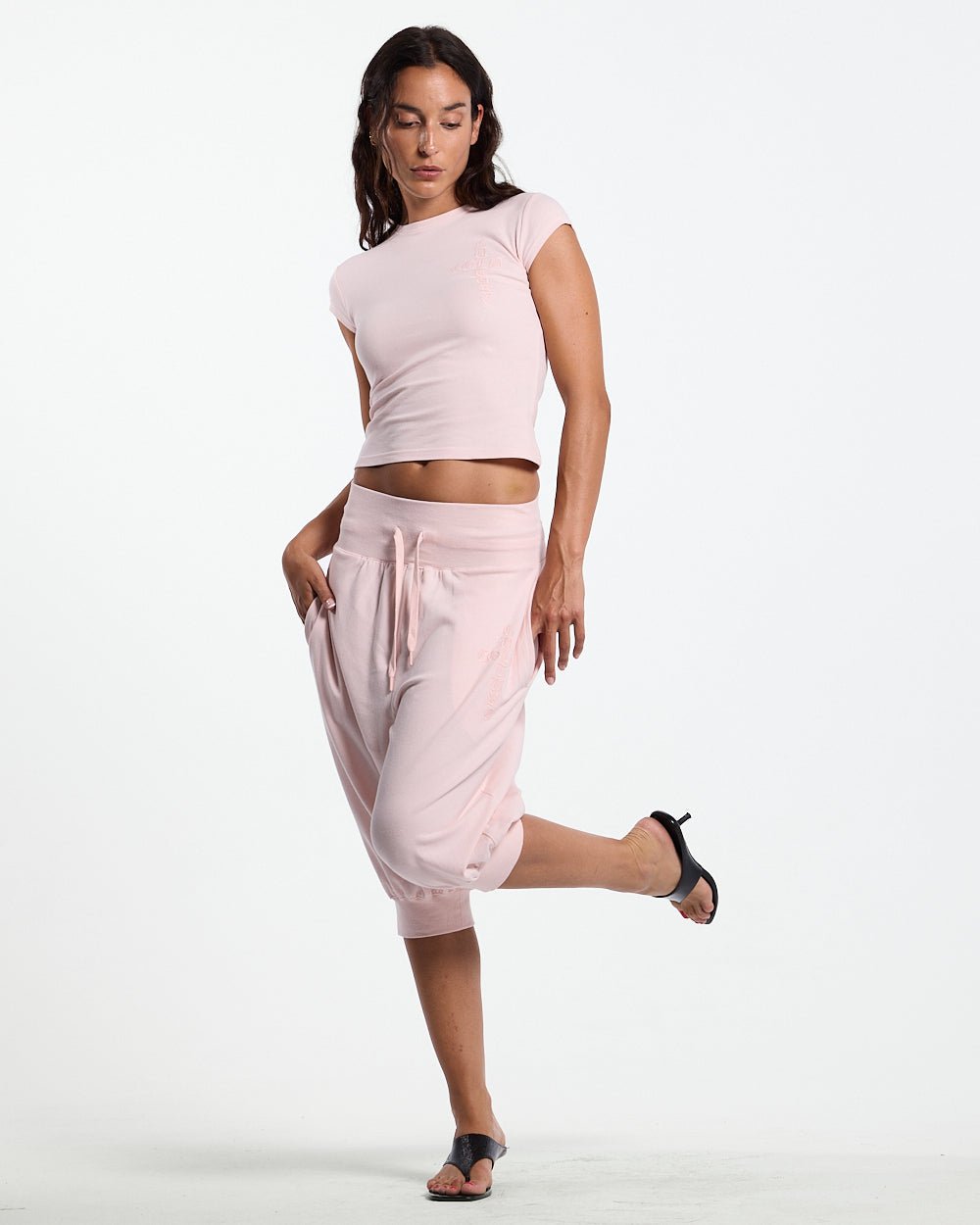 CROSSED BABY TEE WOMAN PINK - Cold Culture #woman