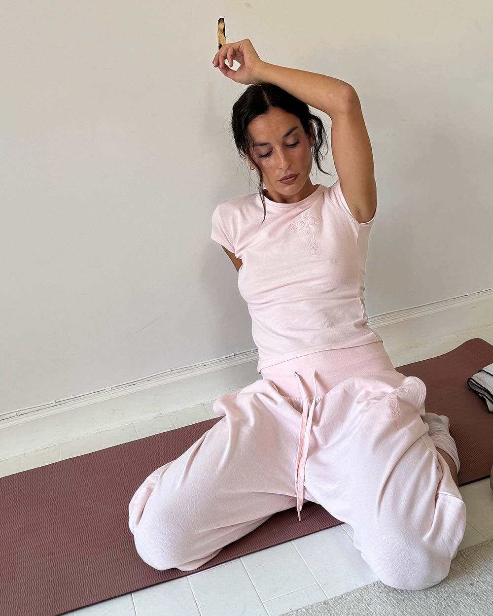 CROSSED BABY TEE WOMAN PINK - Cold Culture #woman