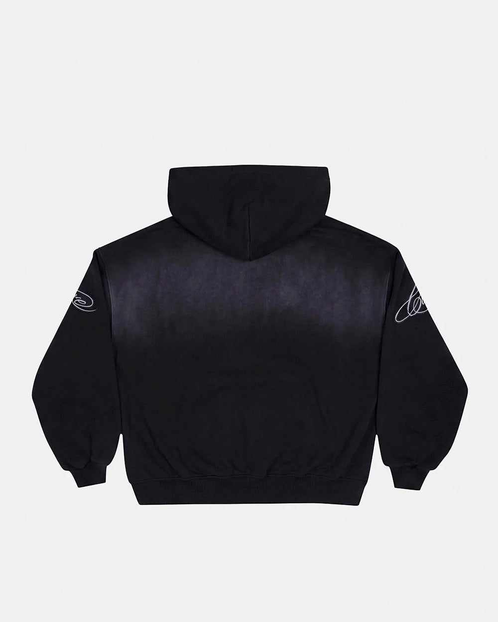 CROSSED DISTRESS HOODIE BLACK - Cold Culture #packshot