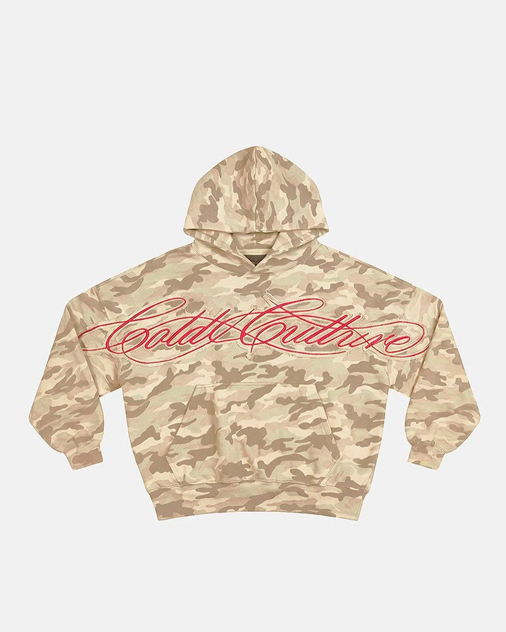 CROSSED DISTRESS HOODIE CAMO - Cold Culture #packshot