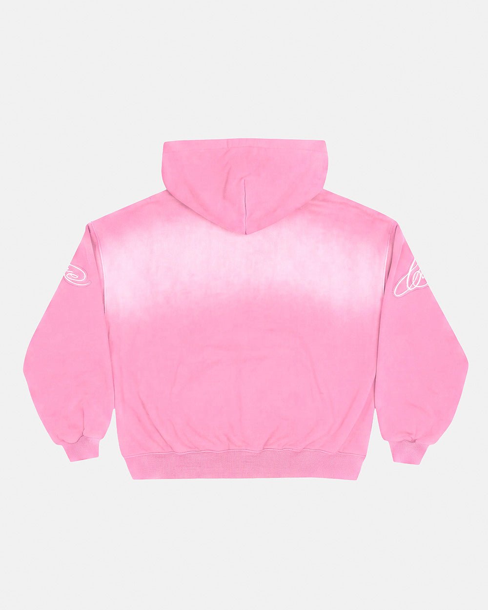 CROSSED DISTRESS HOODIE PINK - Cold Culture #packshot