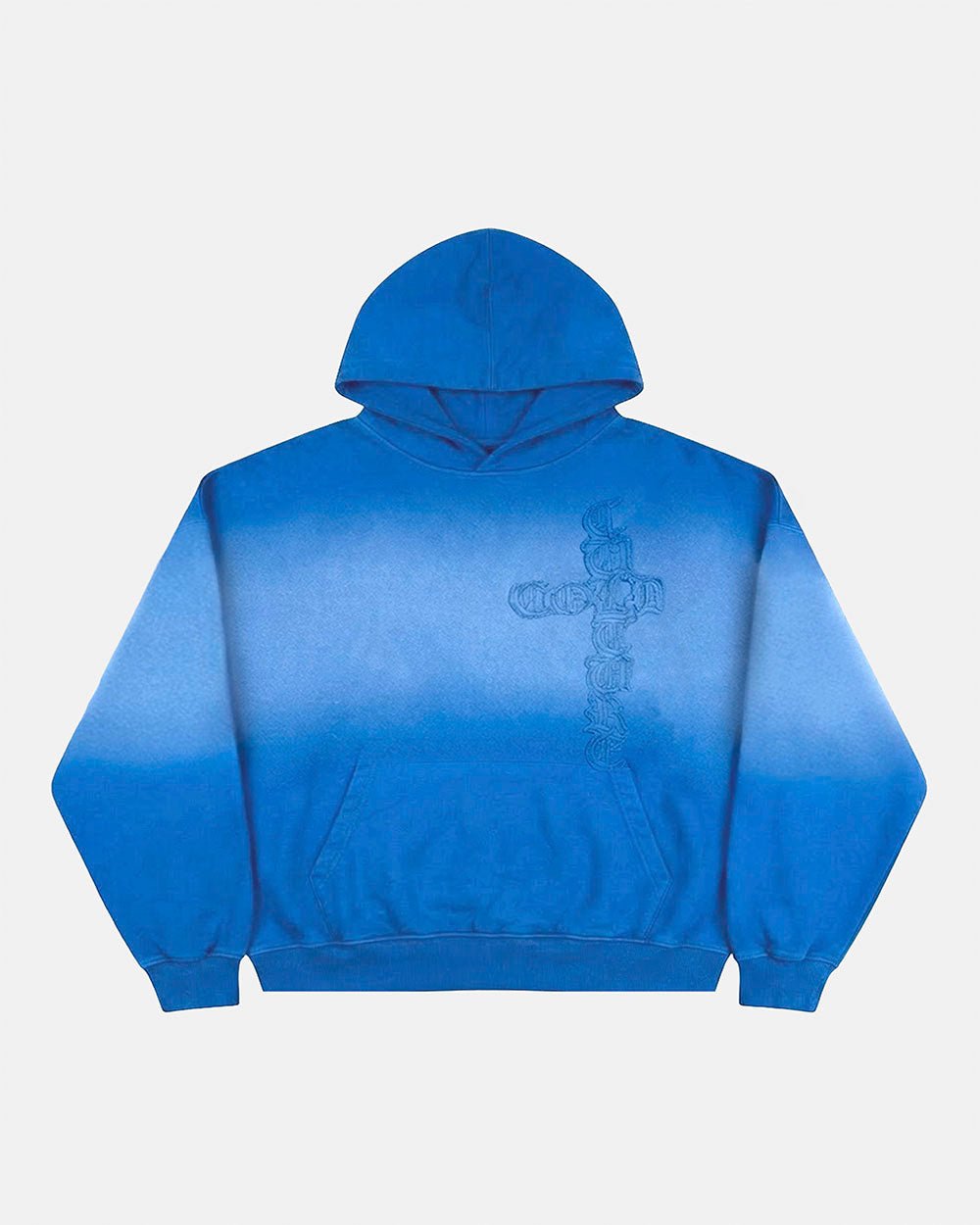 CROSSED HOODIE BLUE - Cold Culture