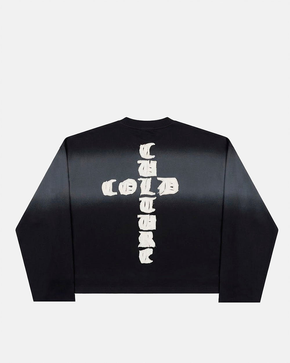 CROSSED LONGSLEEVE BLACK - Cold Culture