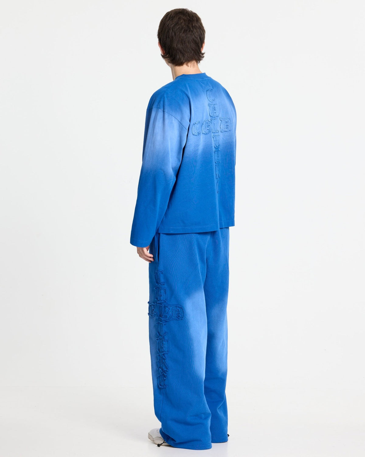 CROSSED LONGSLEEVE BLUE - Cold Culture