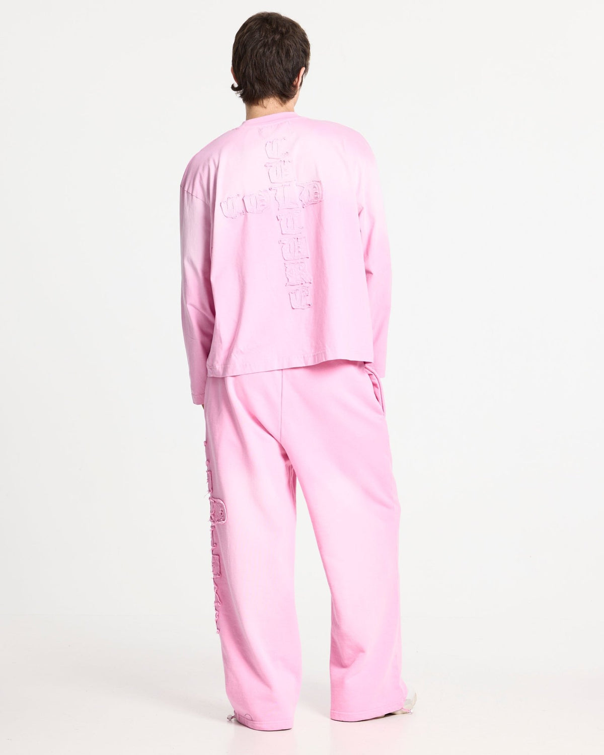 CROSSED LONGSLEEVE PINK - Cold Culture