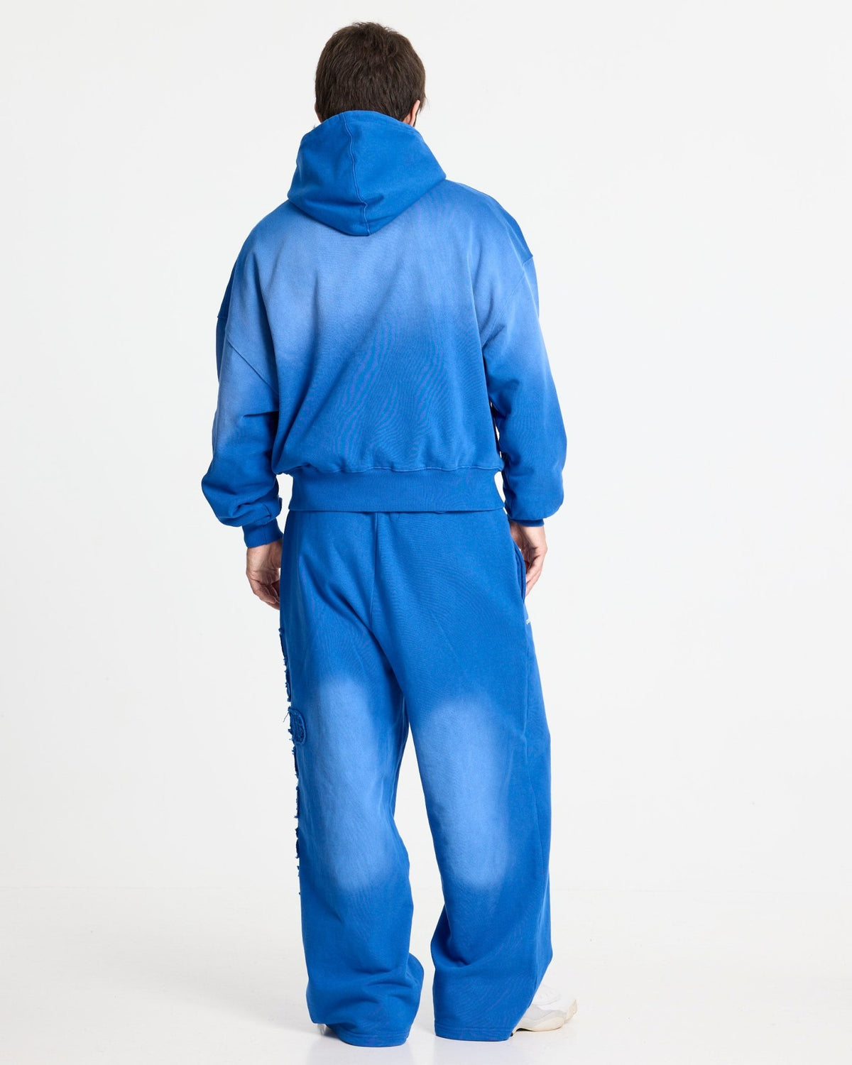 CROSSED SWEATPANTS BLUE - Cold Culture
