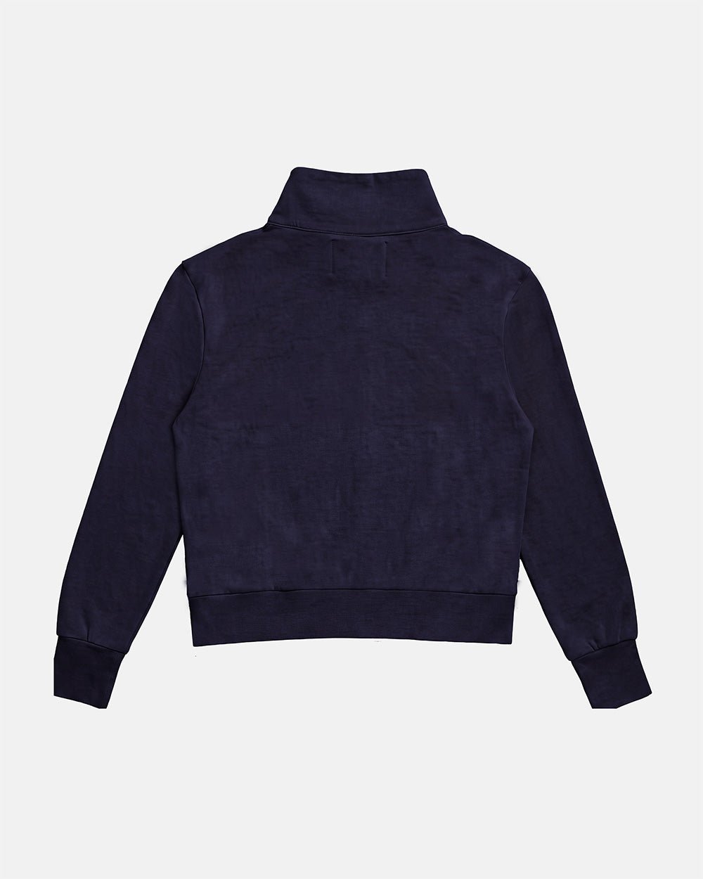 CROSSED ZIP HOODIE WOMAN NAVY - Cold Culture #packshot