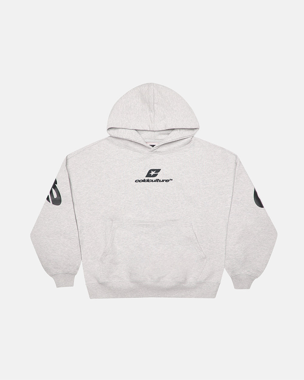 CURVED HOODIE GREY VIGORÉ - Cold Culture #packshot