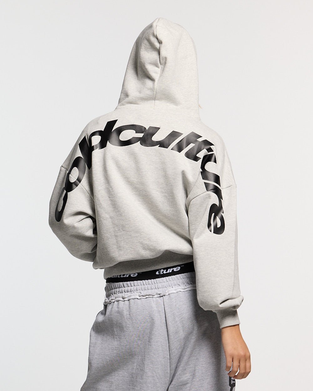 CURVED HOODIE GREY VIGORÉ - Cold Culture #woman