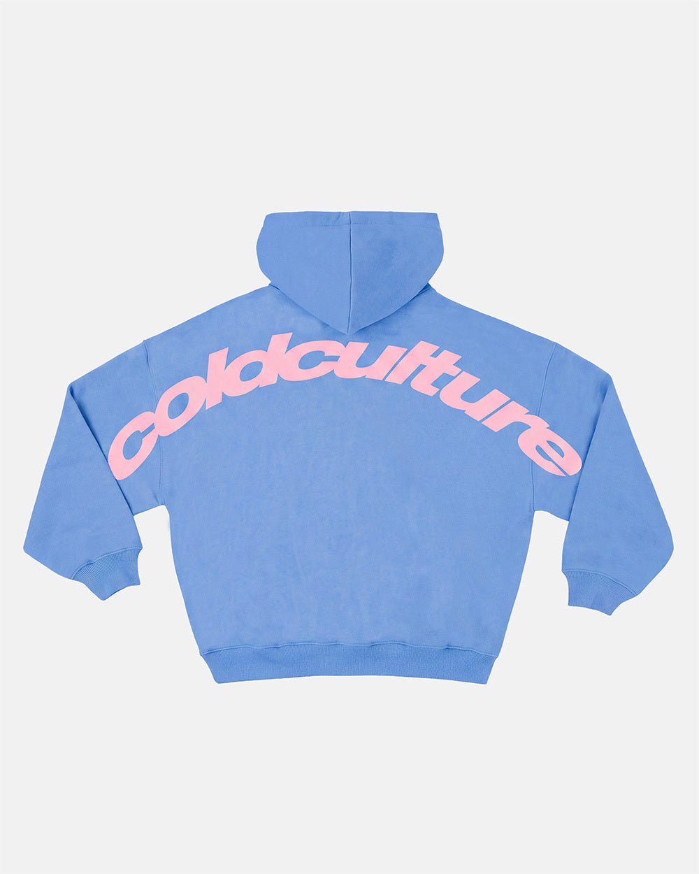 CURVED HOODIE NEW BLUE - Cold Culture #packshot