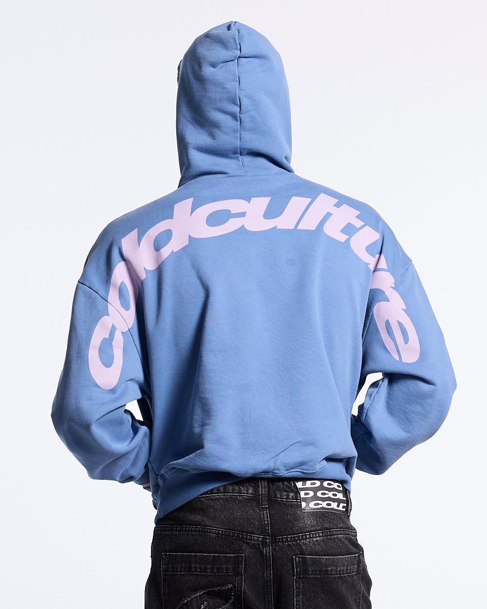 CURVED HOODIE NEW BLUE - Cold Culture