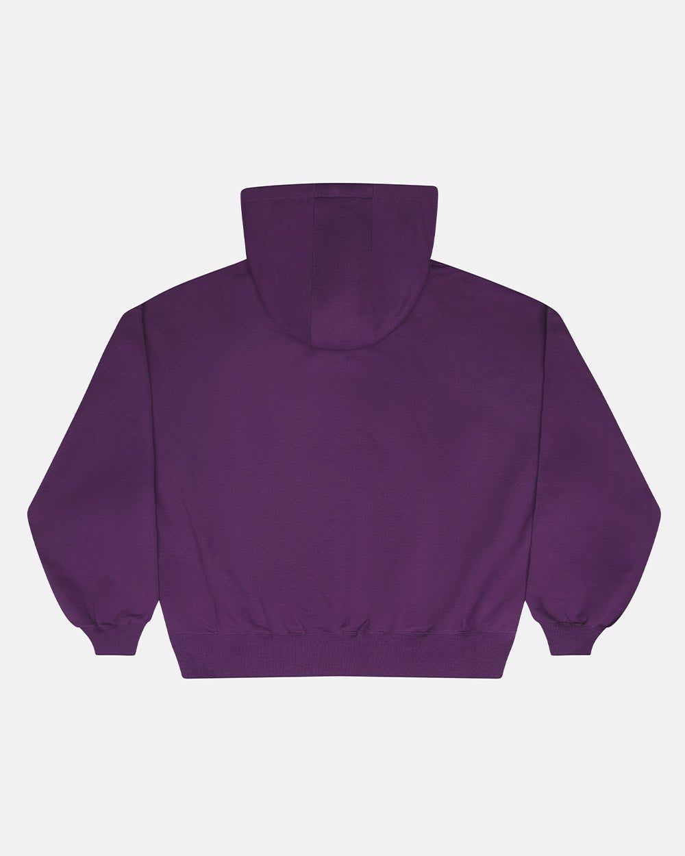 FADED AGE BUZO PURPLE - purple half-zip hoodie, back view - Cold Culture #packshot