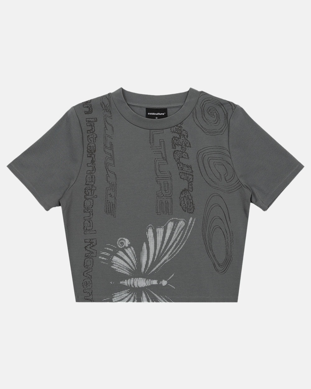 FLYING TEE HEAVY GREY - COLD CULTURE #packshot