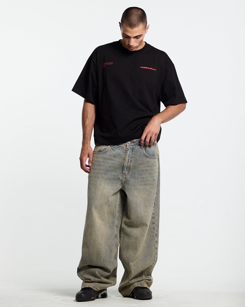 GHOST DRIVE TEE BLACK - Cold Culture #man