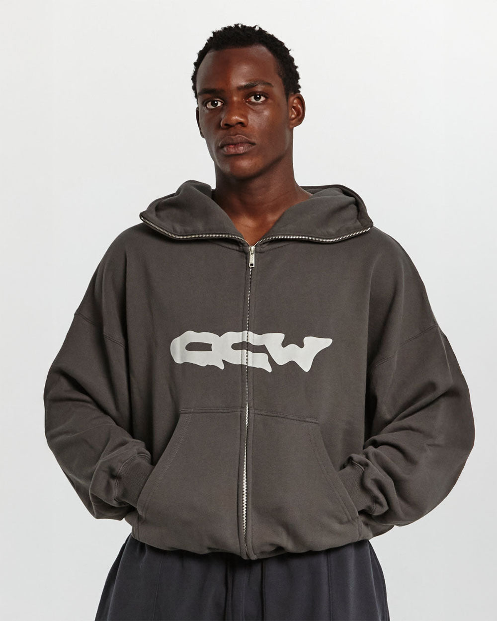GLOBETROTTER ZIP HOODIE GREY - COLD CULTURE #man
