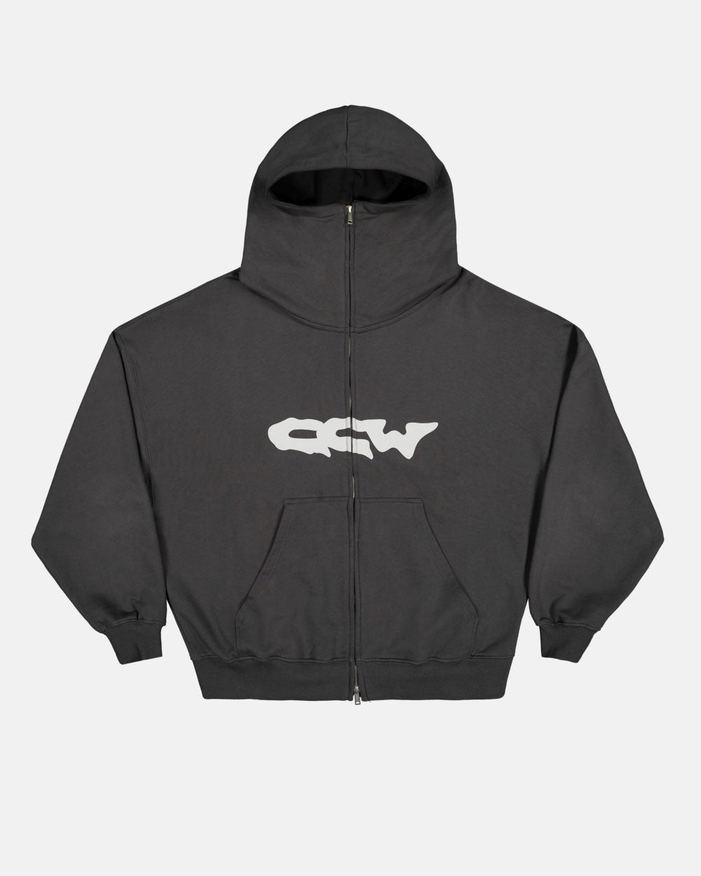 GLOBETROTTER ZIP HOODIE GREY - COLD CULTURE #packshot