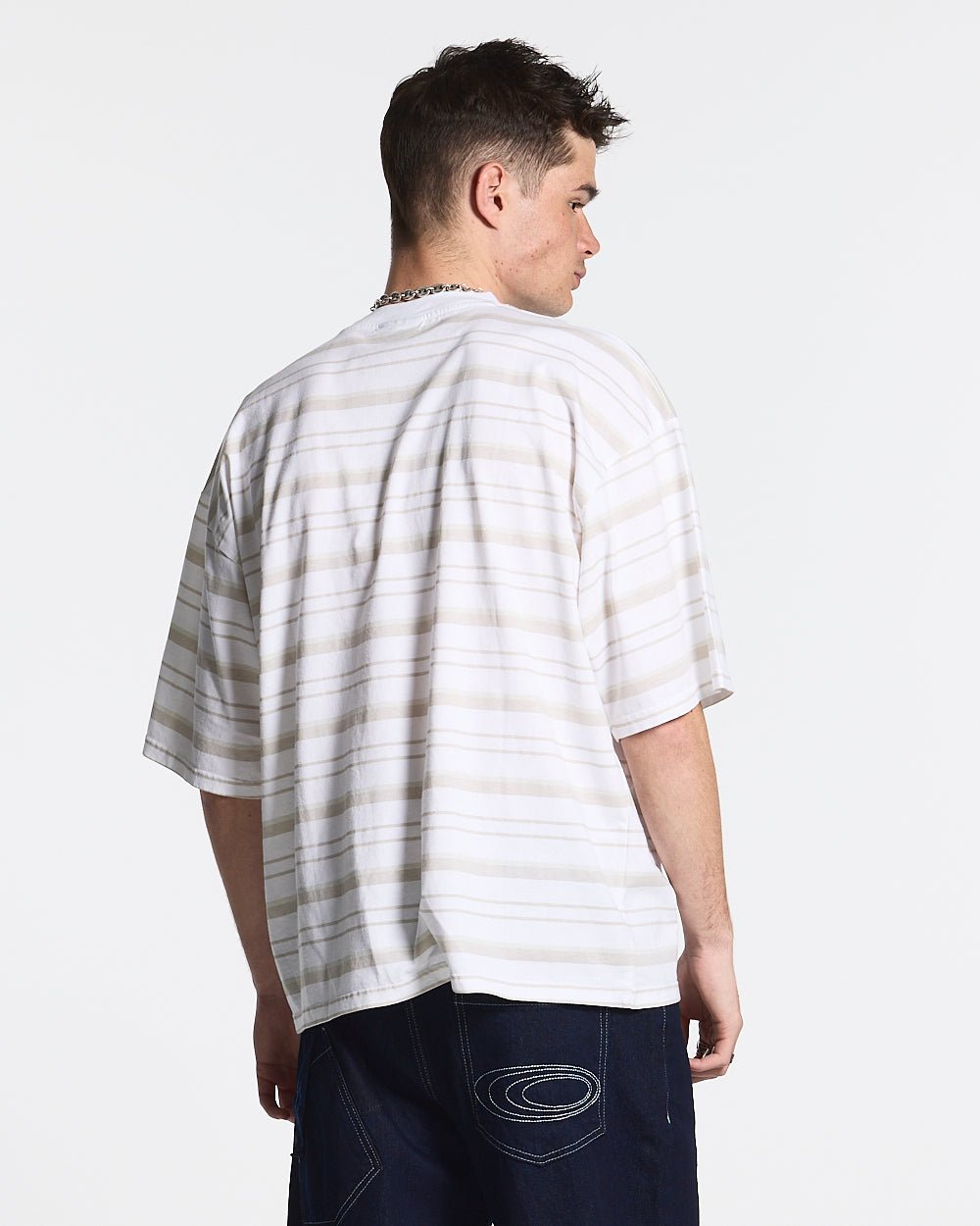 INTERNATIONAL STARS TEE BLACK STRIPPED - COLD CULTURE #man