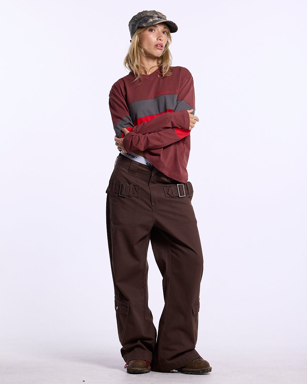 INTERSTATE LONGSLEEVE BURGUNDY - Cold Culture #woman