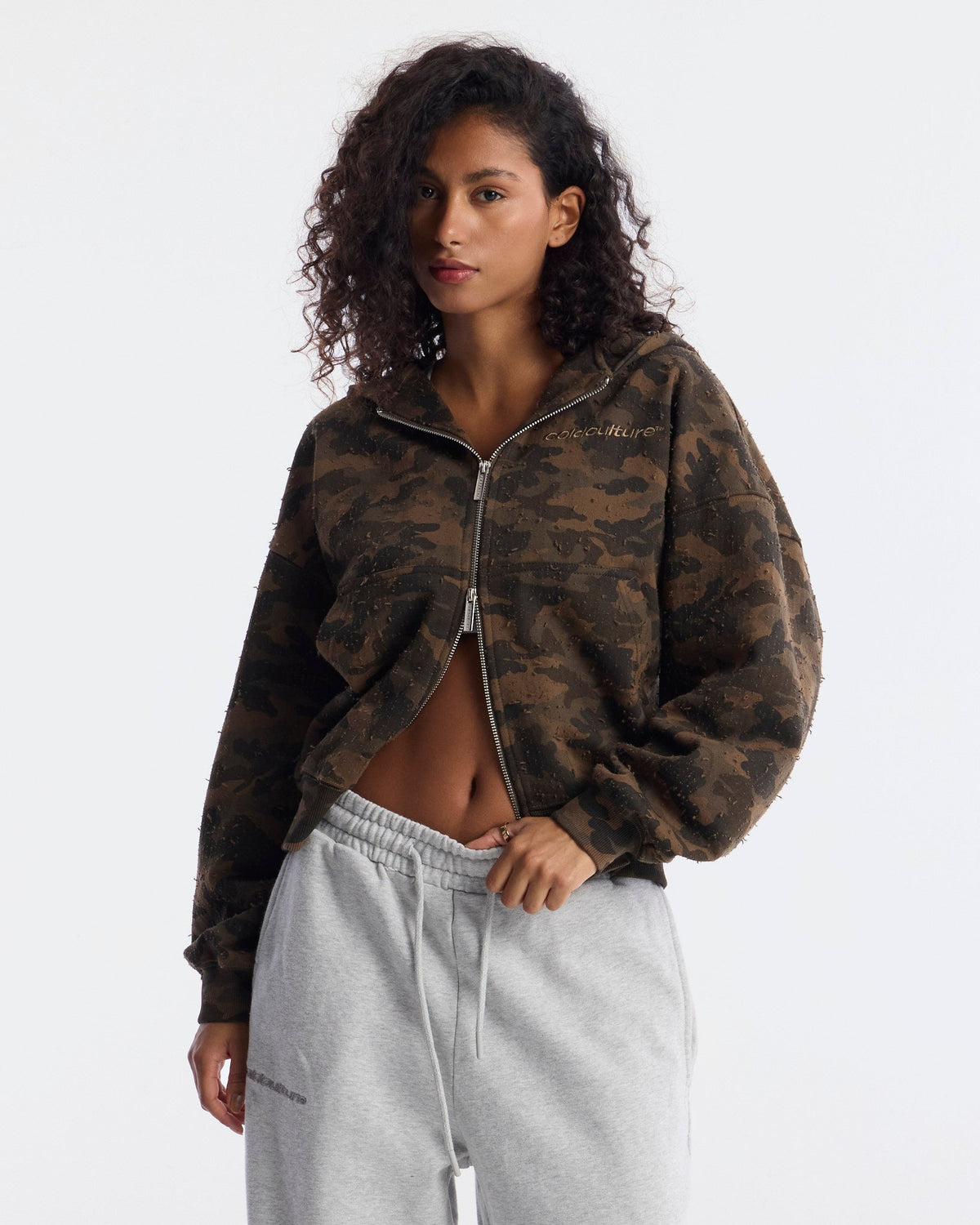 LEAD ZIP HOODIE CAMO - Cold Culture