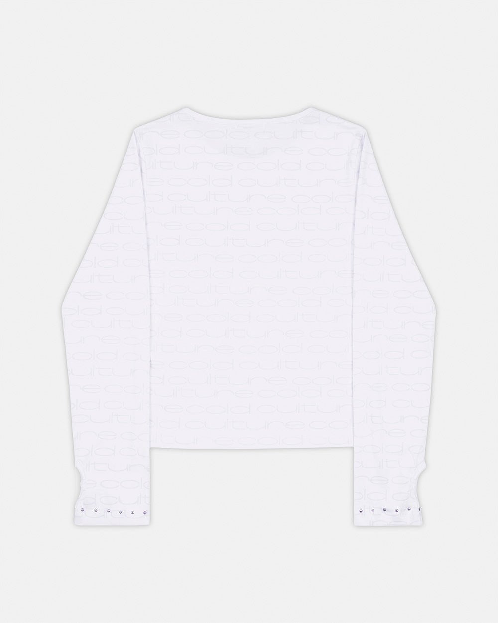 LOOPED LONGSLEEVE WOMAN OFF-WHITE - Cold Culture #packshot
