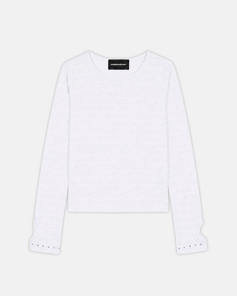 LOOPED LONGSLEEVE WOMAN OFF-WHITE - Cold Culture #packshot