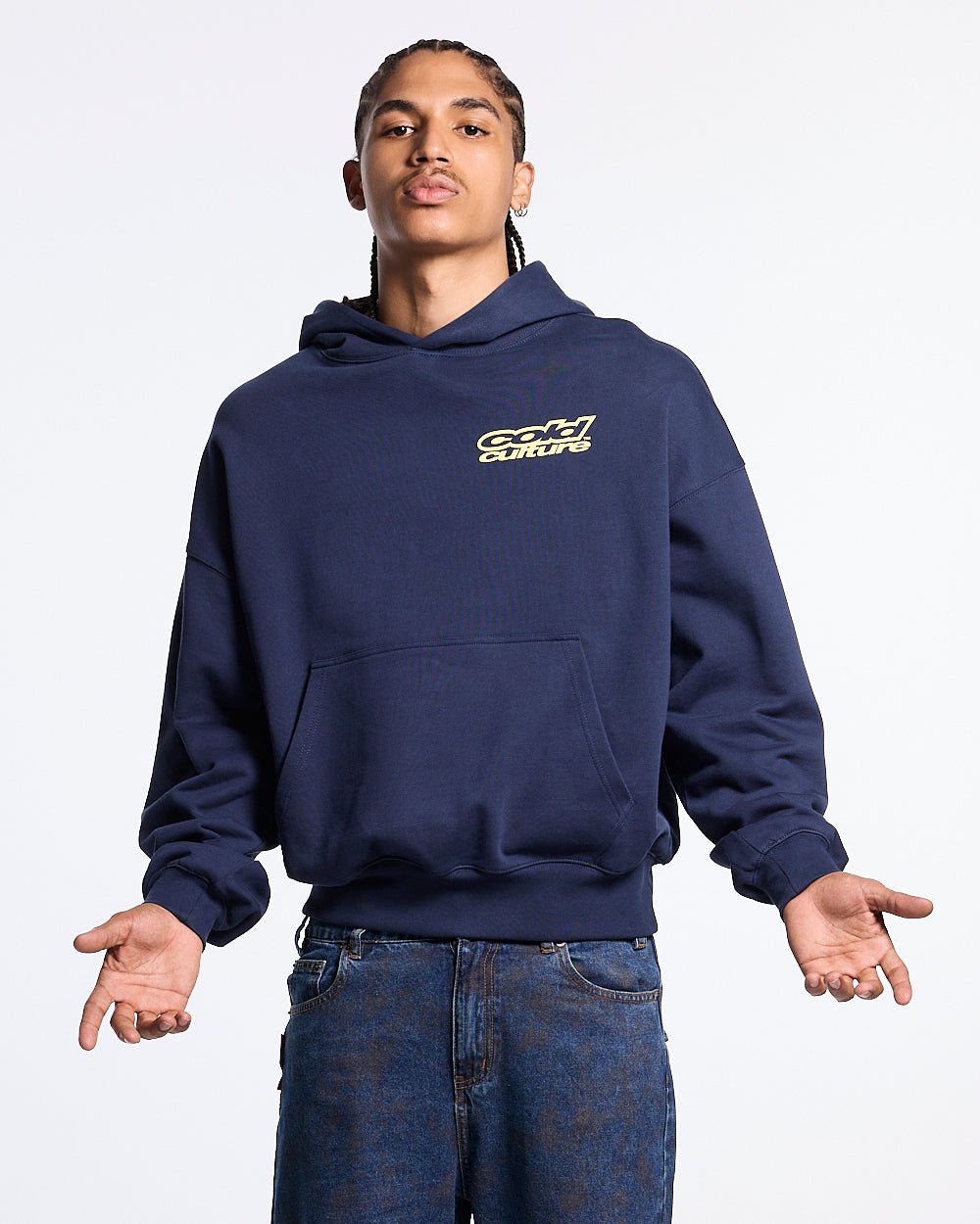 NECESSARY HOODIE NAVY - Cold Culture #man