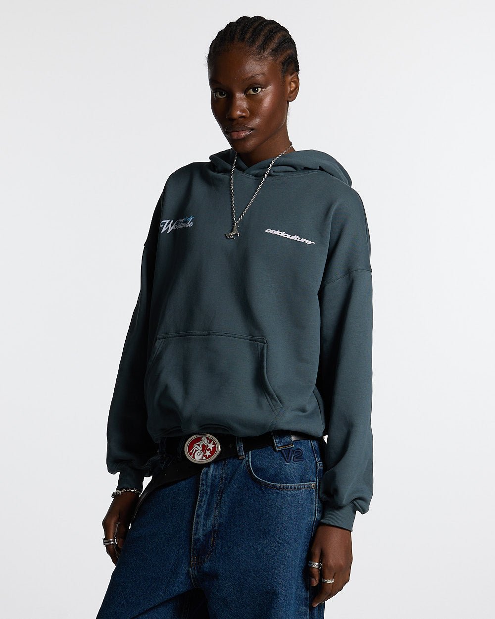 ORBIT HOODIE BALTIC BLUE - COLD CULTURE #woman