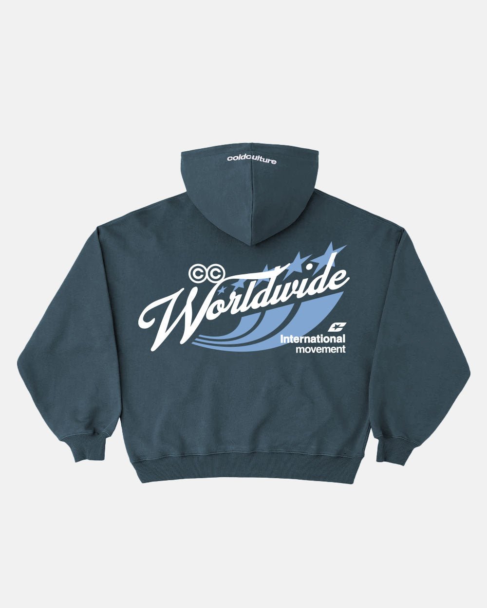 ORBIT HOODIE BALTIC BLUE - COLD CULTURE #packshot