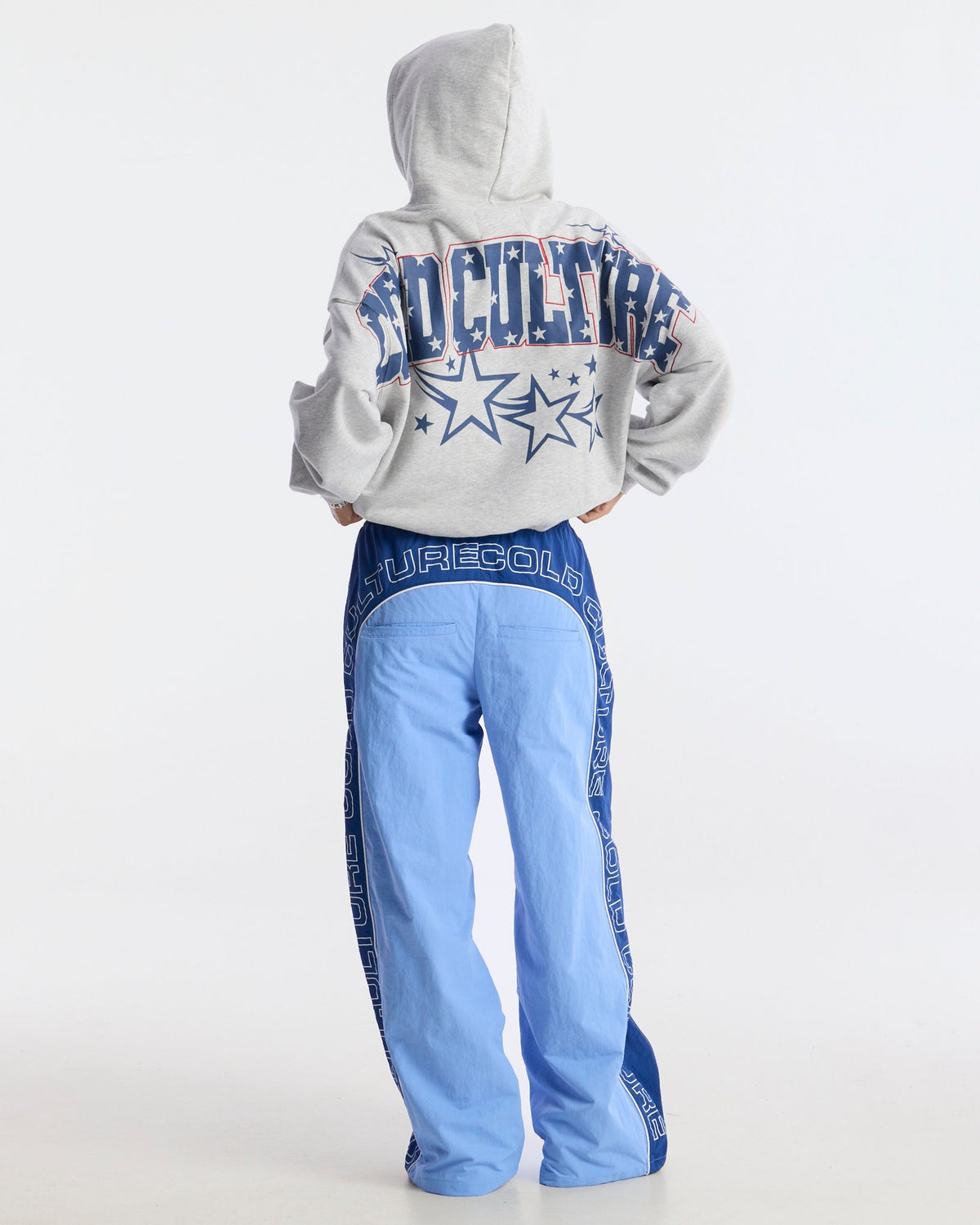 OVERCUT SWEATPANTS BLUE - Cold Culture