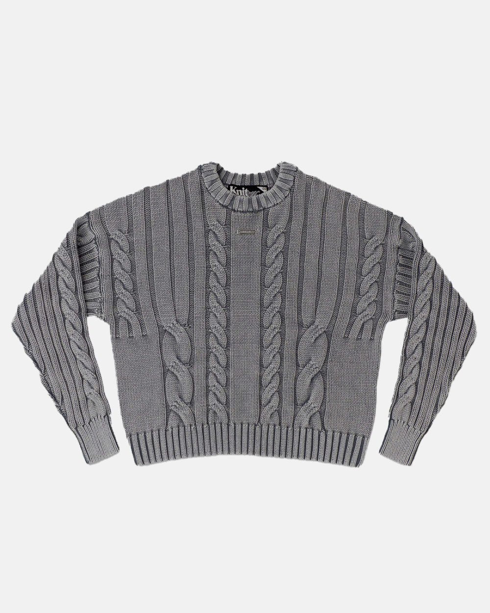 PATTERNED KNIT DUST GREY - COLD CULTURE #packshot