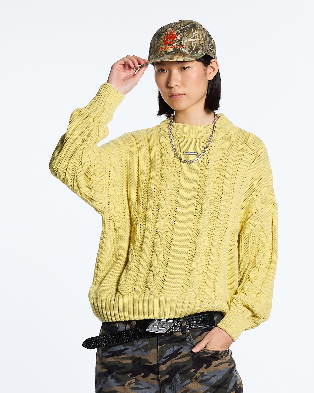 PATTERNED KNIT YELLOW - COLD CULTURE #woman
