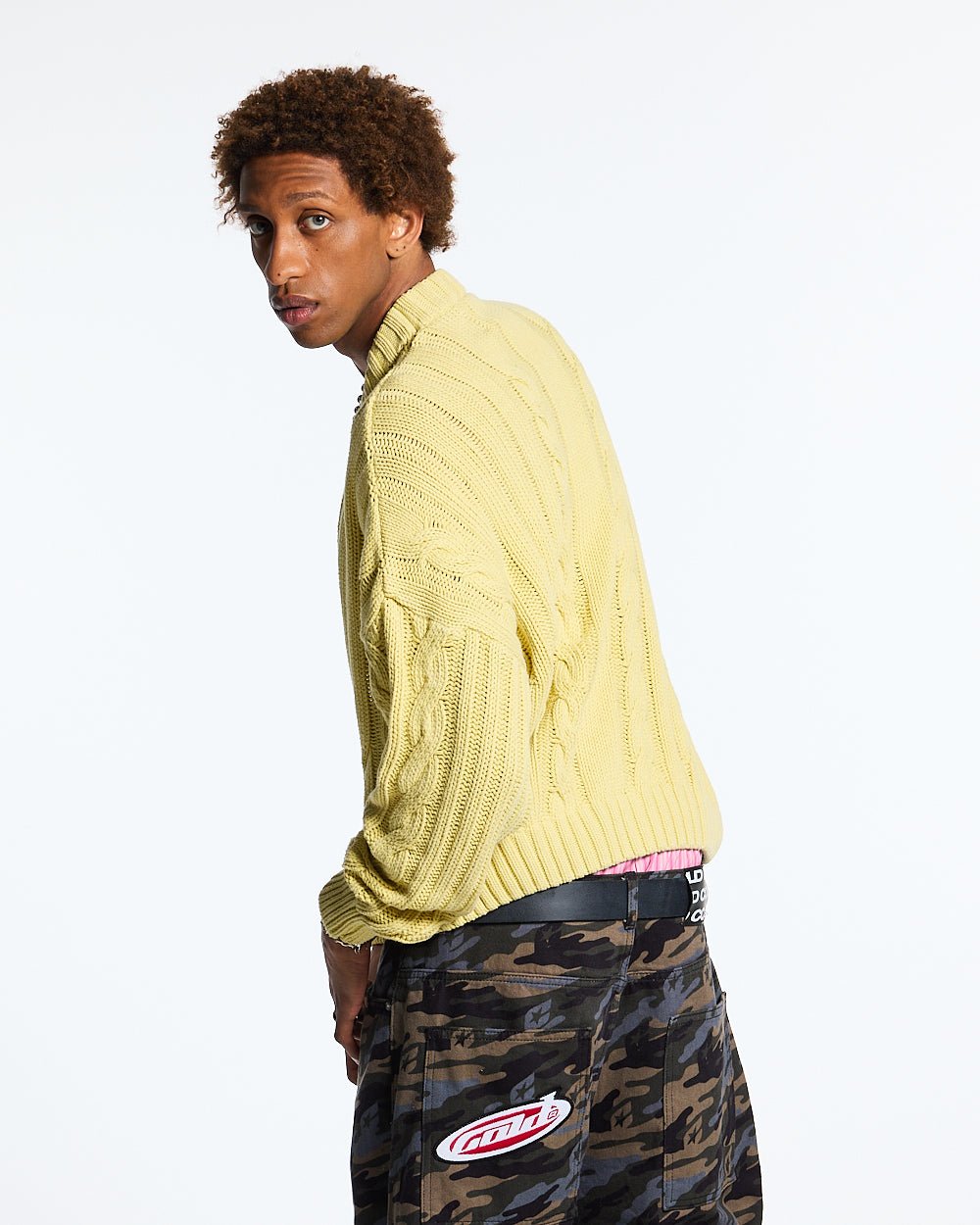 PATTERNED KNIT YELLOW - COLD CULTURE #man