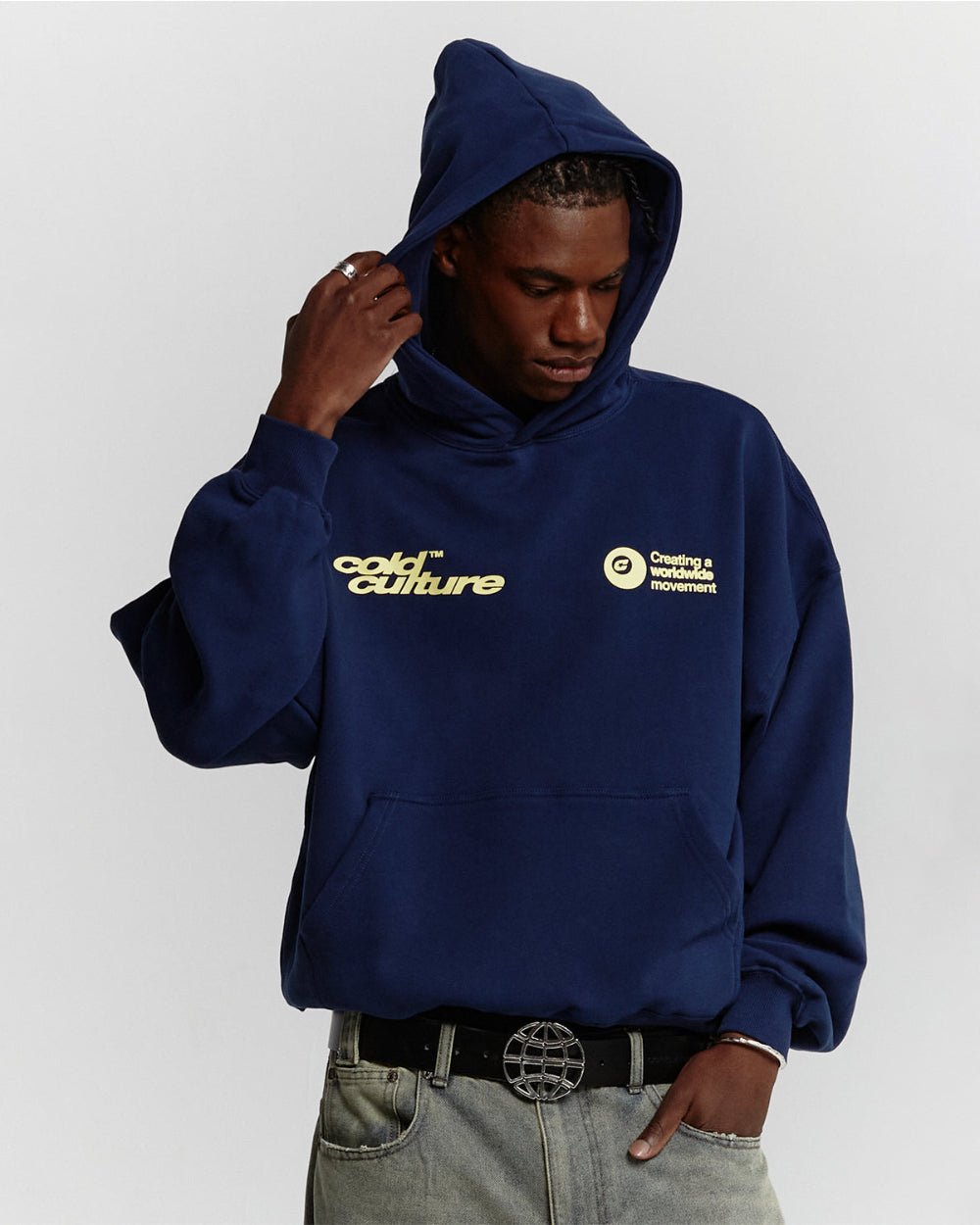 PLAYING HORSE HOODIE NAUTICAL BLUE - COLD CULTURE #man